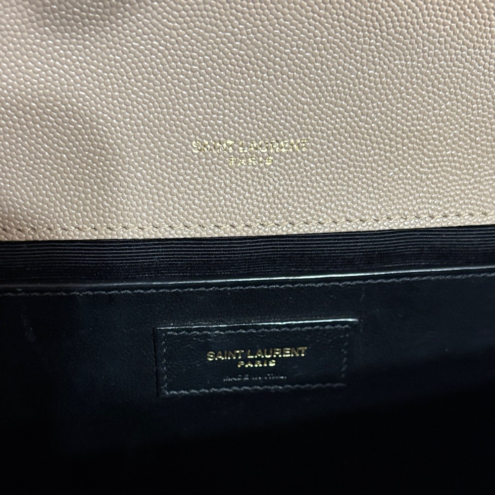 Yves Saint Laurent Taupe Quilted Leather Shoulder Bag - Picture 6 of 6